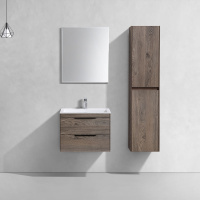 База под раковину Chiara 2D 600 подвесная, 2 выкатных ящика soft-close, R.Oak - Gidratop.ru изображение