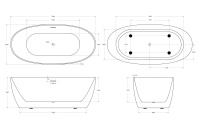 Акриловая ванна BELBAGNO BB414-1700-800 - Gidratop.ru изображение