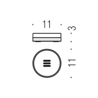 Colombo Nordic  Мыльница настольная, цвет: PVD графит матовый/матовое стекло - Gidratop.ru изображение