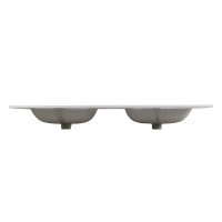 Керамическая раковина с двумя чашами BB1400-2-ETL, 1410x460x175 - Gidratop.ru изображение