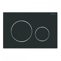 Клавиша Geberit Sigma Type 20 115.882.14.1 черный матовый, хром глянцевый - Gidratop.ru изображение