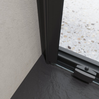 Душевая дверь BelBagno LUCE-BF-1-120-C-NERO - Gidratop.ru изображение