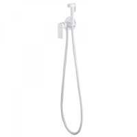 Смеситель ABBER Weiss Insel AF8025W с гигиеническим душем, белый - Gidratop.ru изображение