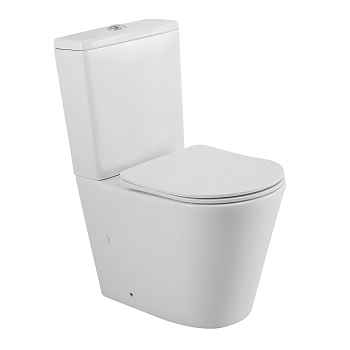 Унитаз-компакт безободковый BelBagno FLAY-TOR BB2149CP-TOR/BB2149T/BB089SC