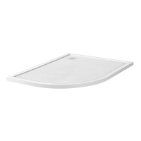 Душевой поддон из искусственного мрамора в комплекте с сифоном BelBagno UNO TRAY-MR-UNO-RH-120/80-550-35-W-R-BO - Gidratop.ru изображение