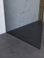 Душевая перегородка BelBagno UNO-L-1-TB-110-GR-Cr - Gidratop.ru изображение