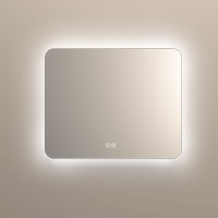 Зеркало LED VLM-3BE900-2 900х800 c сенсорным выключателем и диммером, антизапотевание - Gidratop.ru изображение