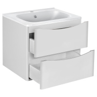База под раковину Paola 600 подвесная, 2 выкатных ящика soft close, G.White - Gidratop.ru изображение
