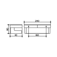 Корзинка для душа Keuco Collection Moll 12758 010001 антрацит - Gidratop.ru изображение