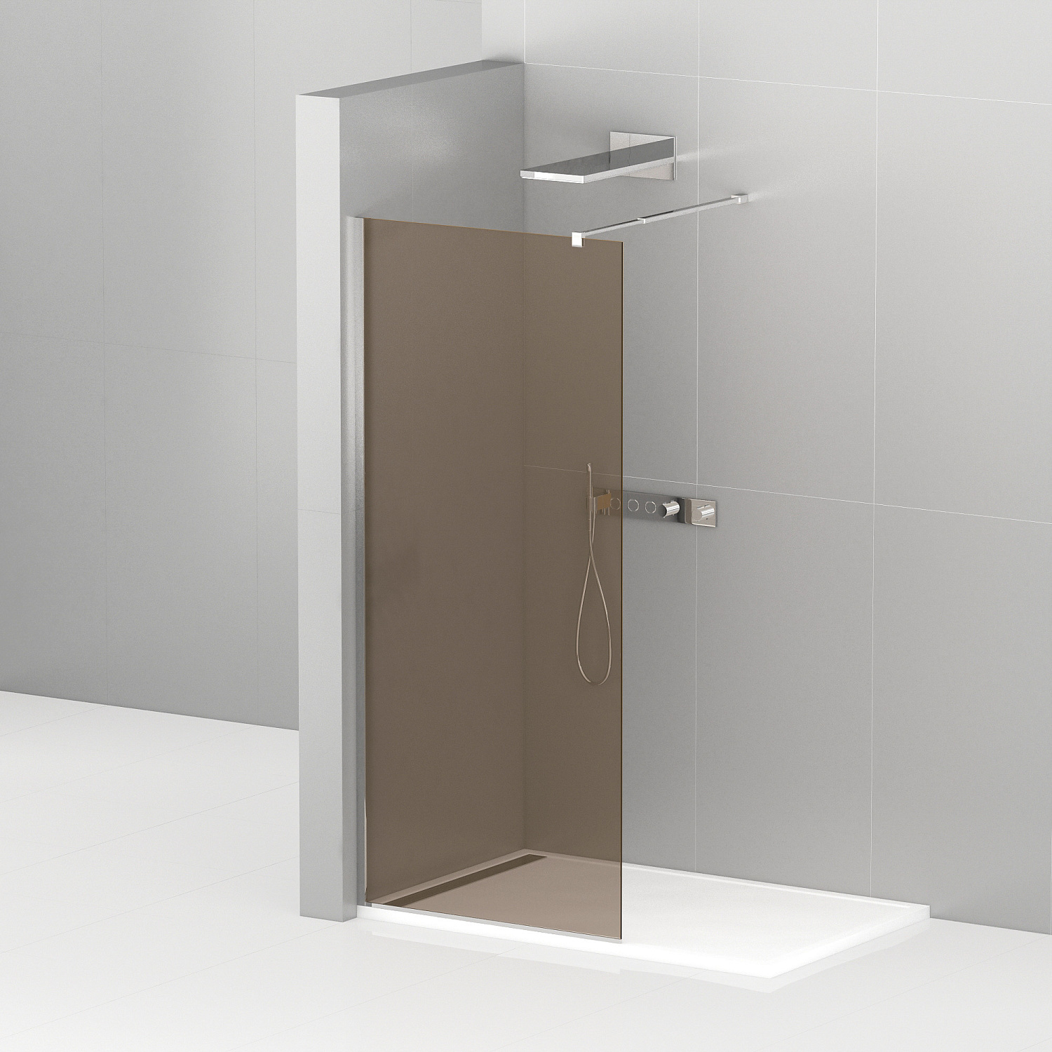 душевая перегородка CEZARES LIBERTA-L-1-110-BR-Cr