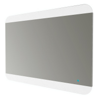 Зеркало со встроенной LED подсветкой и сенсорным выключателем Touch System, реверсивное 45005, 100х70 - Gidratop.ru изображение