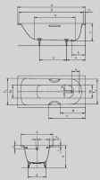 Стальная ванна Kaldewei Saniform Plus мод. 363-1, 170 х 70 х 41 см, anti-slip, 1118.3000.0001 - Gidratop.ru изображение