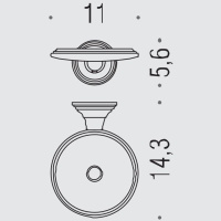 Colombo Hermitag Мыльница подвесная, цвет: хром - Gidratop.ru изображение