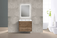 База под раковину Vico 600 подвесная, 2 выкатных ящика soft close, V.Oak - Gidratop.ru изображение