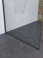 Душевая перегородка BelBagno UNO-L-1-TB-90-C-GM - Gidratop.ru изображение