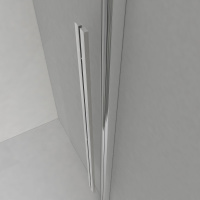 Душевой уголок Lugano VSR-1L8014CLB-1, 1400*800,черный, стекло прозрачное - Gidratop.ru изображение