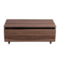 SLIDER Тумба с одним выкатным ящиком, орех дымчатый, 996x476x300, SLIDER-1000-1C-PI-NA-P - Gidratop.ru изображение