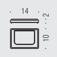 Colombo Look Мыльница настольная, цвет: PVD золото матовое/матовое стекло - Gidratop.ru изображение