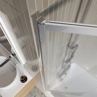 Душевая шторка на ванну BelBagno LUCE-VF-11-90/145-C-Cr - Gidratop.ru изображение