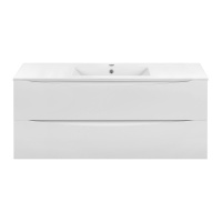 База под керамическую раковину Mia 1200 подвесная, 2 выкатных ящика soft close, G.White - Gidratop.ru изображение