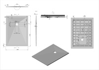Поддон для душа из искусственного камня  VST-4SR8011W, 1100*800*25, белый матовый - Gidratop.ru изображение