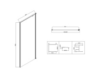 Душевой уголок Slim-N VSR-5SN9010CLGM, 1000*900, вороненая сталь, стекло прозрачное - Gidratop.ru изображение