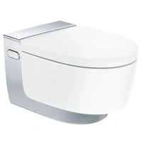 Электронный унитаз Geberit AquaClean Mera Classic 146.204 подвесной и крышка-биде, цвет глянцевый хром - Gidratop.ru изображение