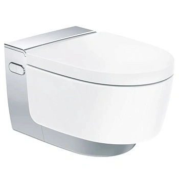 Электронный унитаз Geberit AquaClean Mera Classic 146.204 подвесной и крышка-биде, цвет глянцевый хром