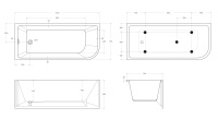 Акриловая ванна BELBAGNO BB712-1700-730-L - Gidratop.ru изображение