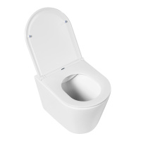 Унитаз подвесной безободковый BelBagno FLAY-R BB053CHR/BB870SC - Gidratop.ru изображение