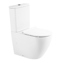 Унитаз-компакт безободковый BelBagno SFERA-R BB2141CPR/ BB2111SC - Gidratop.ru изображение