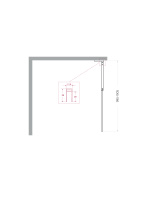 Душевая перегородка BelBagno UNO-L-1-TB-100-BR-GM - Gidratop.ru изображение