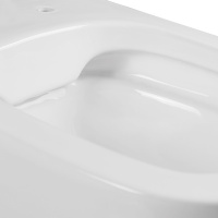 Унитаз подвесной Idea VT1-33 безободковый, цвет белый, ультратонкое soft-close сиденье - Gidratop.ru изображение