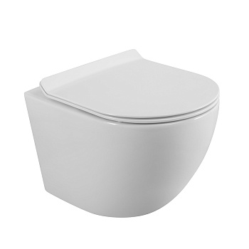 Унитаз подвесной безободковый BelBagno SFERA-R BB046CHR/BB076SC