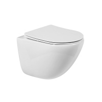 Унитаз подвесной безободковый BelBagno AMANDA BB051CHR/BB051SC - Gidratop.ru изображение
