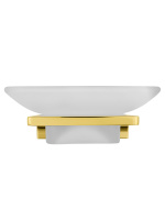 Мыльница с держателем WONZON & WOGHAND ECLIPSE, Глянцевое золото (WW-9122-LG) - Gidratop.ru изображение