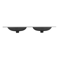 Керамическая раковина с двумя чашами CZR-8073-120-2, 1210x460x155 - Gidratop.ru изображение