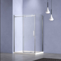 Душевой уголок Como-N VSR-4CN8016CL, 1600*800, хром, стекло прозрачное - Gidratop.ru изображение