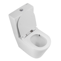 Унитаз-компакт безободковый со смывом TORNADO BelBagno FLAY-TOR BB2149CP-TOR/BB2149T/BB2111SC - Gidratop.ru изображение