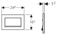 Кнопка смыва Geberit Sigma Type 30 115.883.KK.1, белый/золото пластик - Gidratop.ru изображение