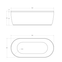 Передняя панель для акриловой ванны CEZARES METAURO-Central-180-SCR-GRIGIO - Gidratop.ru изображение