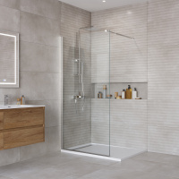 Душевая перегородка BelBagno KRAFT-L-1-100-C-Cr - Gidratop.ru изображение