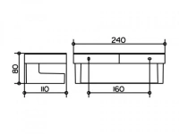 Корзинка для душа Keuco Collection Moll 12758 010000, белая - Gidratop.ru изображение