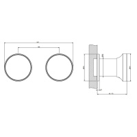 GESSI Origini смеситель встраиваемый на 2 позиции,с отд вставкой., цвет: Finox Brushed Nickel - Gidratop.ru изображение