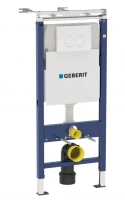 Инсталляция Geberit Duofix Delta Платтенбау UP100 458.122.11.1 для унитаза с кнопкой смыва, белая - Gidratop.ru изображение