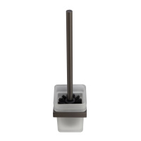 SLIDER-TBS-V-GM Ёршик для унитаза, подвесной, стекло, исполнение оружейная сталь - Gidratop.ru изображение