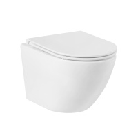 Унитаз подвесной безободковый BelBagno SFERA-R BB046CHR/BB870SC - Gidratop.ru изображение