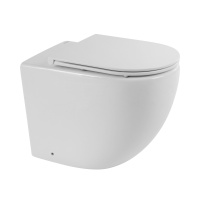 Унитаз приставной безободковый BelBagno SFERA-R BB2141CBR/BB870SC - Gidratop.ru изображение