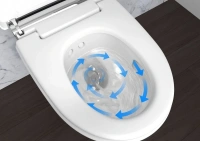 Электронный унитаз Geberit AquaClean Mera Classic 146.204 подвесной и крышка-биде, цвет глянцевый хром - Gidratop.ru изображение