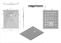Поддон для душа из искусственного камня VST-4SR9011G, 1100*900*25, серый - Gidratop.ru изображение